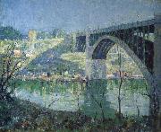 Ernest Lawson Spring Night,Harlem River Germany oil painting artist
